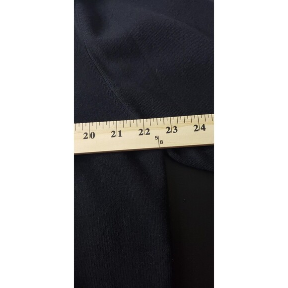Susan Graver Style Sweater Womens 1X Black Zip Front Cardigan Pockets Knit Plus - Picture 8 of 9